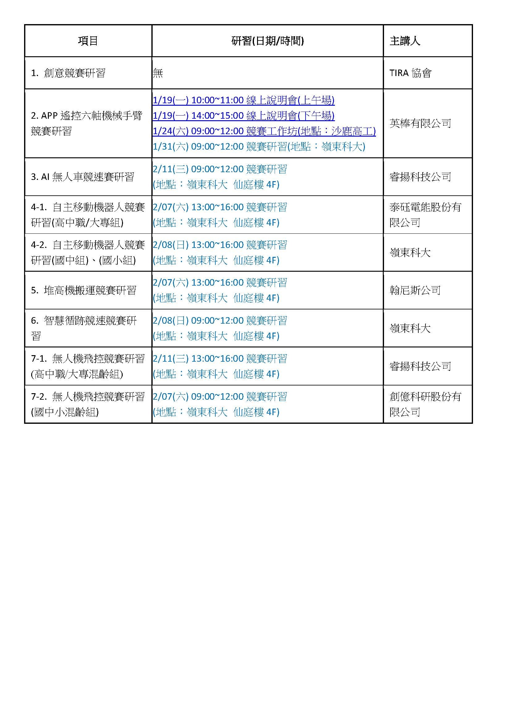2026年工業機器人競賽報名(請點我)