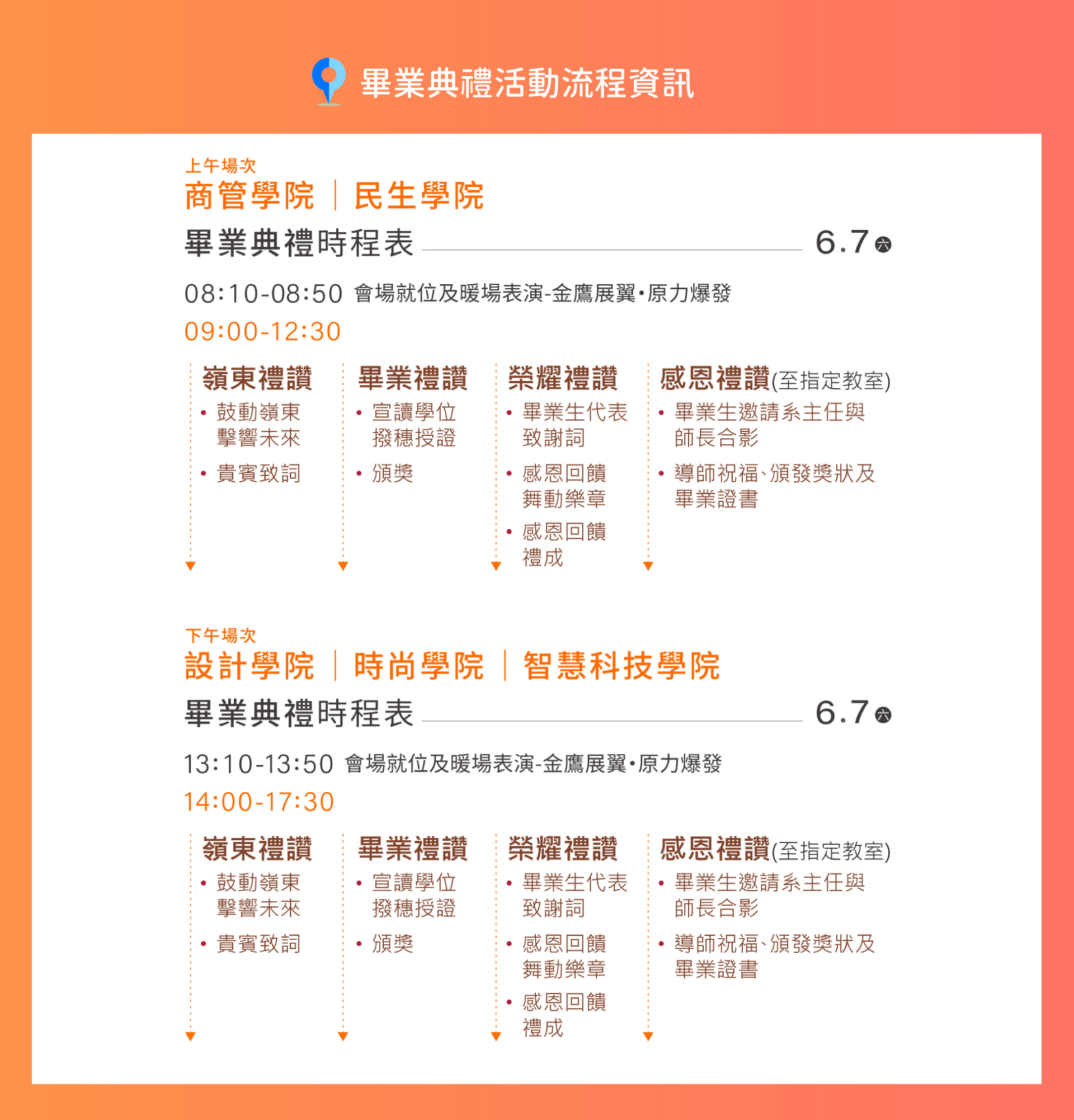 114年畢業典禮活動資訊及打卡區