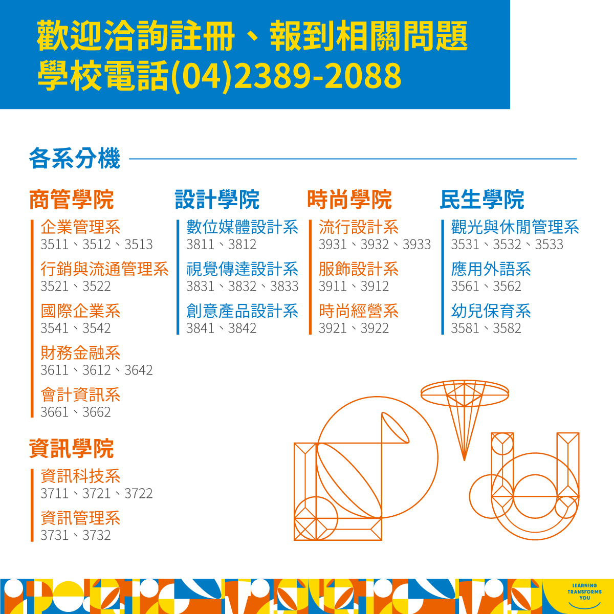 各系電話