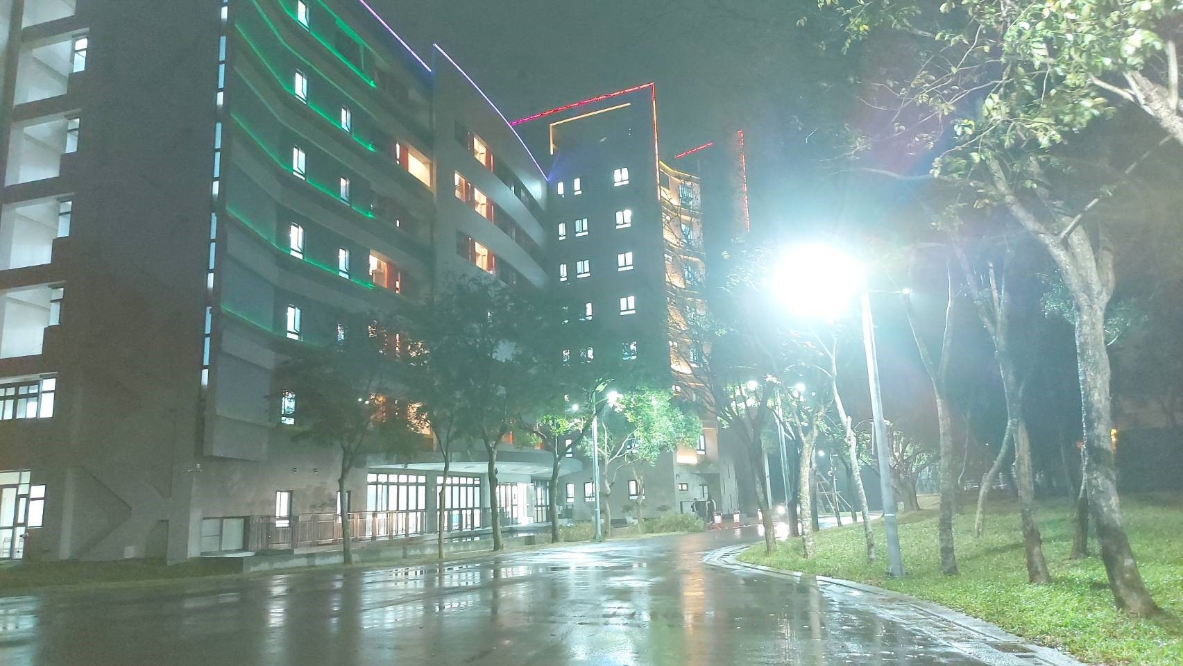 ▲一心樓宿舍西北面圓環區