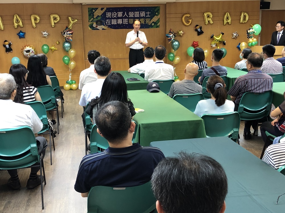 ▲嶺東科大張台生總執行長勉勵畢業生
