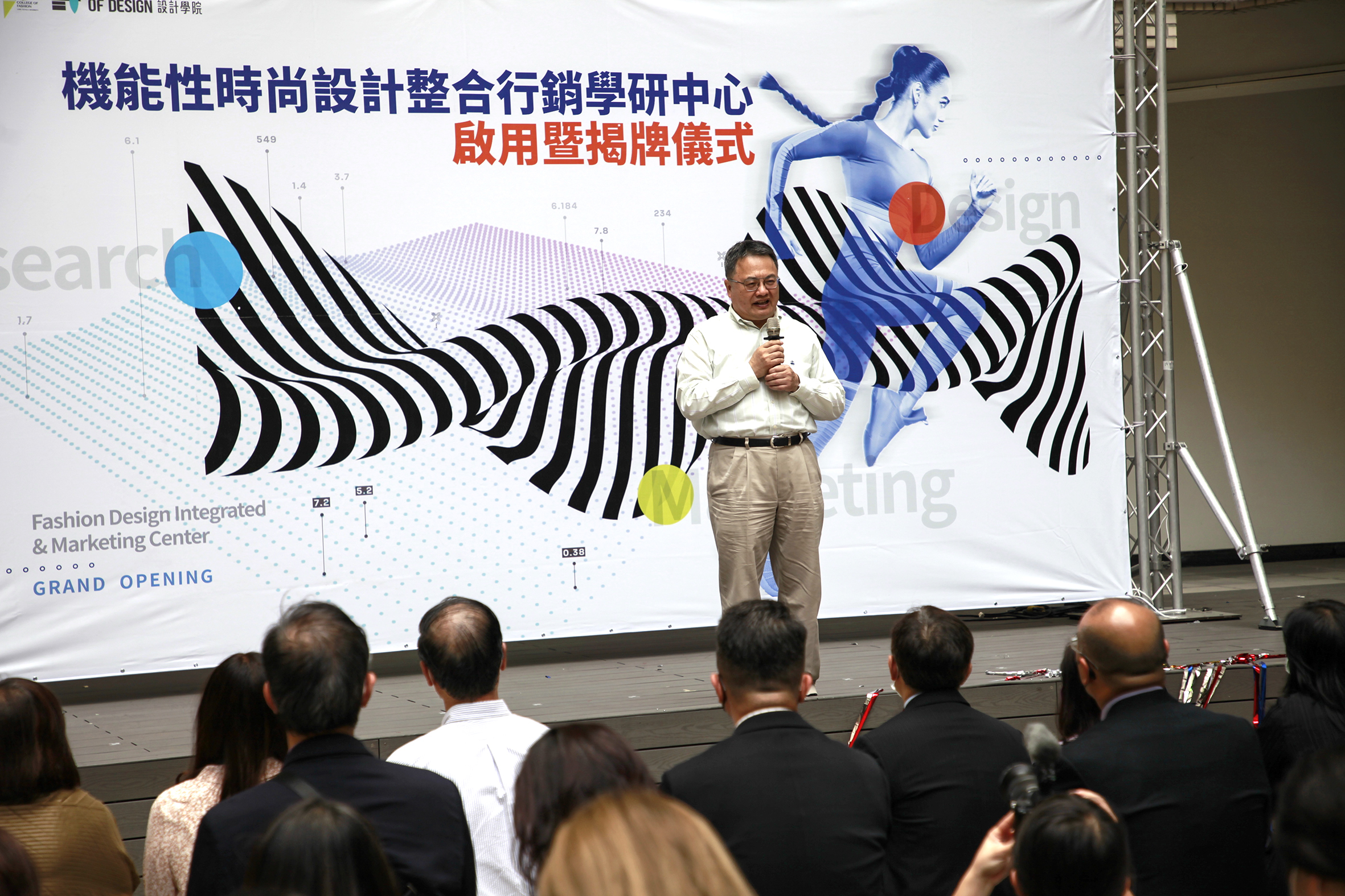 嶺東科大趙志揚校長於啟用儀式代表致詞