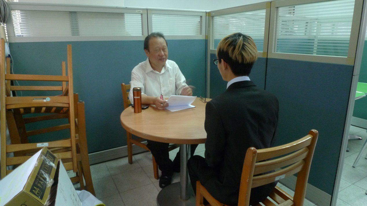 模擬面試演練狀況