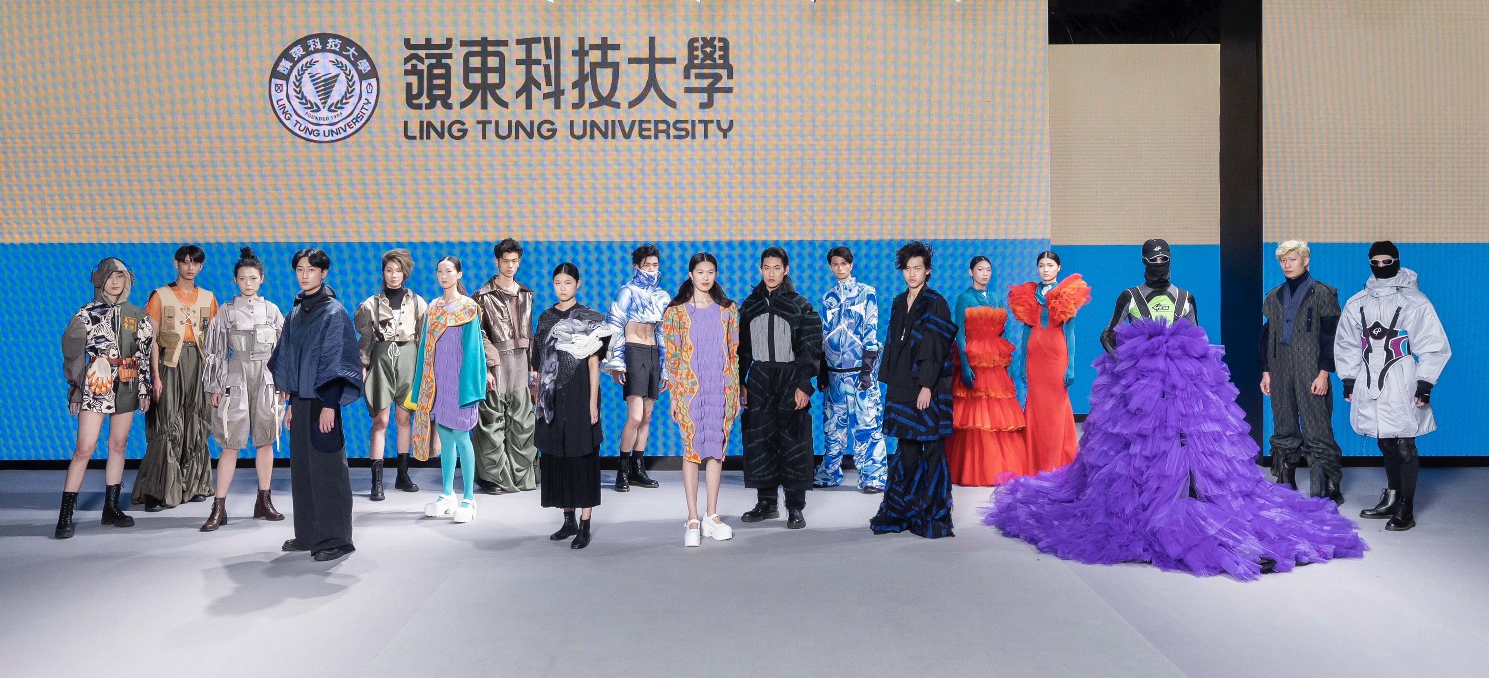 學生設計師參展作品與走秀模特兒