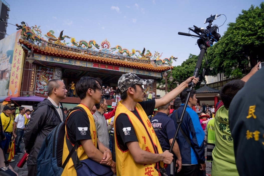 數媒系協助樂成宮媽祖遶境活動直播