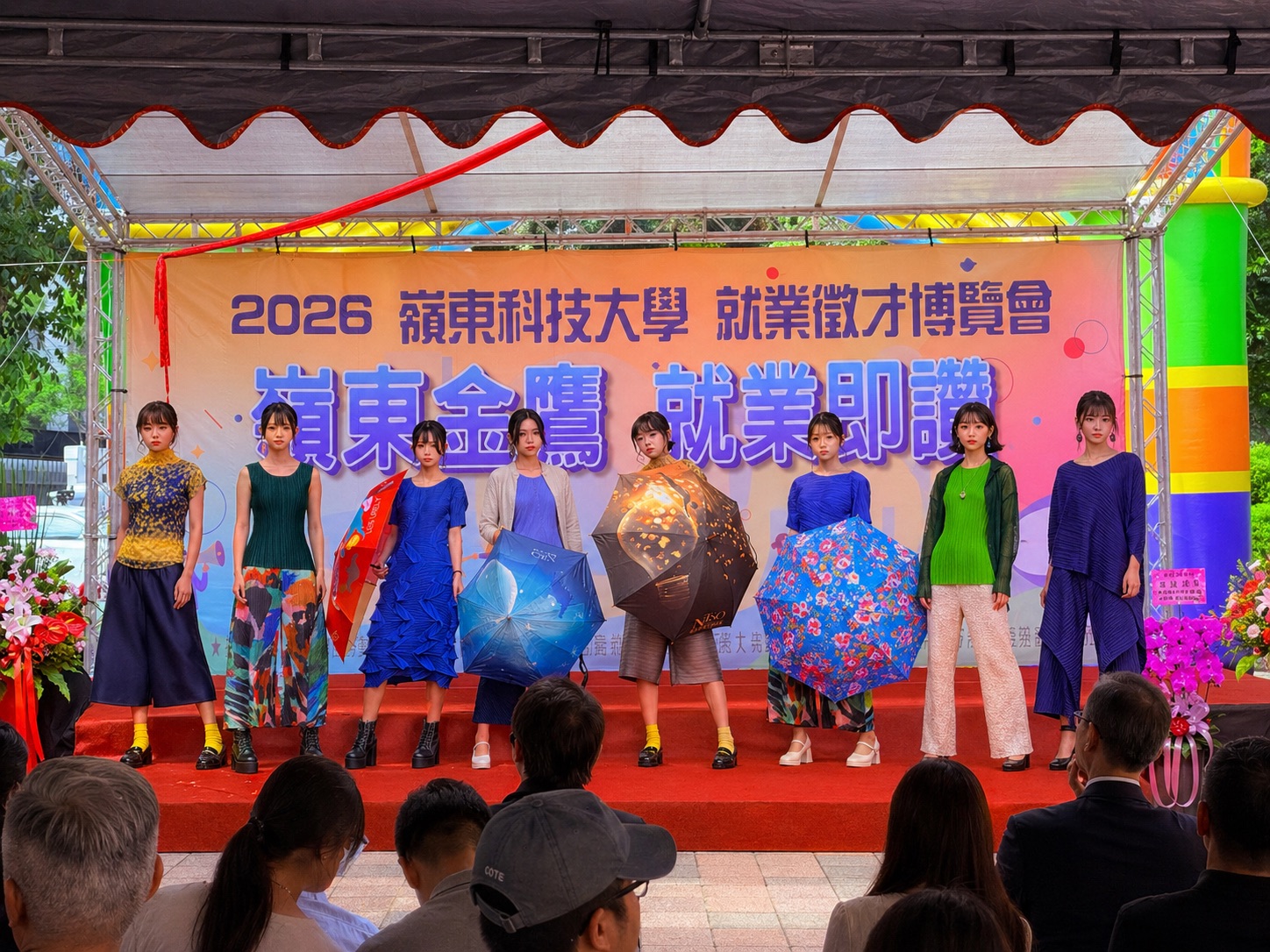嶺東科技大學今天舉辦「2026嶺東金鷹就業即讚」就業徵才博覽會，吸引近70家知名企業進駐徵才，釋出超過2500個職缺。