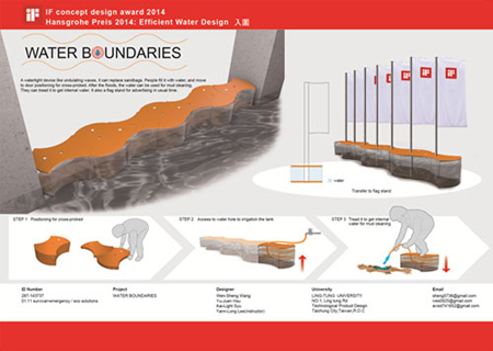 「水界限 WATER BOUNDARIES」作品 入圍2014德國iF Hansgrohe Preis 2014: Efficient Water Design